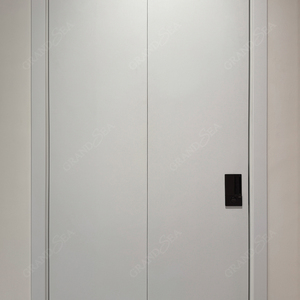 Puerta Corredera Minimalista Blanca Sin Marco Invisible, Puerta Corredera Interior PT y <span class=keywords><strong>Puertas</strong></span> Plegables PT - Product Image 3