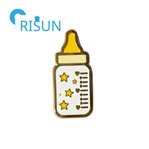 Fábrica al por mayor bebé esmalte Pin personalizado bebé leche ducha chupete botella esmalte Pin insignia personalizado bebé pañal Pin broche - Product Image 4