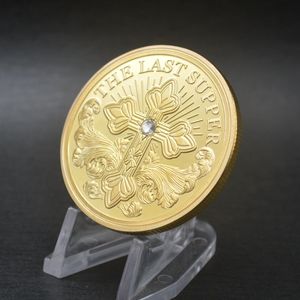 Chúa Giêsu cuối cùng Supper lưu niệm đồng xu thần ban phước cho mạ Vàng thách thức tùy chỉnh tiền xu - Product Image 3