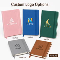 Carnet A5 A6 personnalisé avec logo, couverture souple, journal, agenda avec bande élastique pour le bureau, l'école, les affaires, cadeau prêt à être expédié