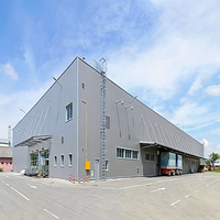 Almacén de Estructura de Acero Industrial de Diseño Moderno para Almacenamiento, Taller de Construcción de Acero Prefabricado Fácil de Montar