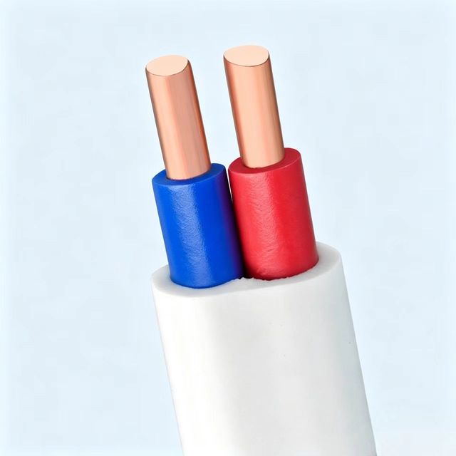 Oxygen-free Copper Core BVVB Flat Sheathed Cable, 2*2.5/4/6Mm²; Flame-retardant and Wear-resistant; Domestic Power Cable