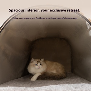 Mùa Thu Mùa Đông Không Gian Lớn Mèo Tổ Mới Có Thể Tháo Rời Chó Cũi Giường Dày Cong Nhà Tổ Rắn Đối Với Amazon Cross-Biên Giới Carton - Product Image 2