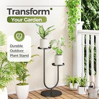 Support de plantes d'angle moderne en métal Oniya, porte-pot de fleurs haut pour intérieur, présentoir à plantes à plusieurs niveaux, décoration de la maison