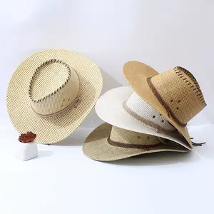 Outdoor Cow Boy Luxury Bucket Hat Casual Straw Fisherman's Pedant for Shade Outdoor Leisure Travel Hat