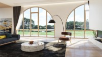 Ventanas Abatibles de Aluminio con Revestimiento de Madera Personalizadas con Certificado CSA para Casa con Triple Vidrio para Áreas de Canadá