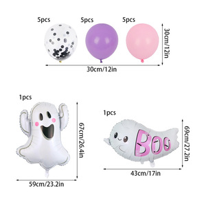 New Halloween Aluminum Film <b>Balloon</b> Set Ghost Pumpkin Spider Bat Theme Party <b>Decoration</b> <b>Balloon</b> - Product Image 5