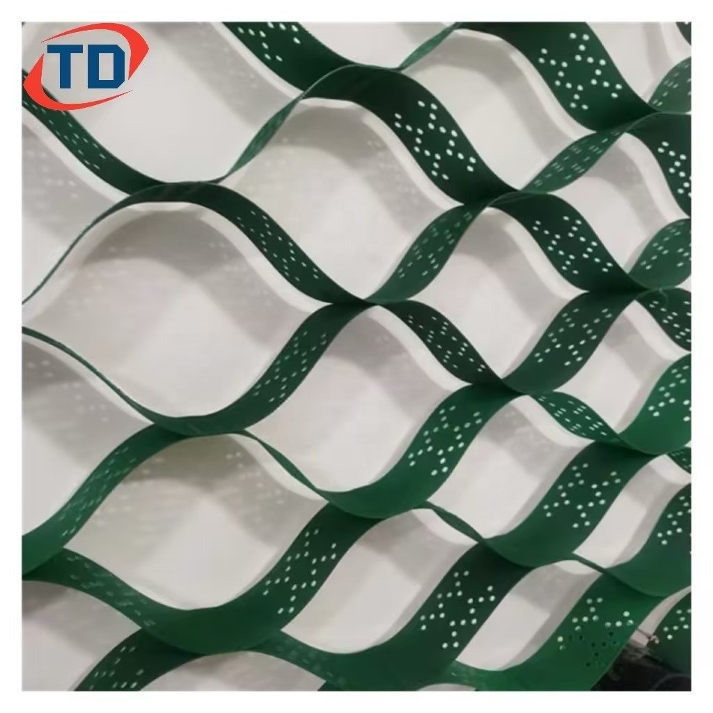 Hdpe зеленая кровельная система травяная сетка пластиковая геоячейка по оптовой цене