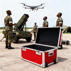 Oem mạnh mẽ Khả năng chịu lực nhôm cứng chuyến bay Xe đẩy trường hợp vận chuyển Pilot Road Trường hợp với bọt bên trong cho các thiết bị thực hiện - Product Image 4