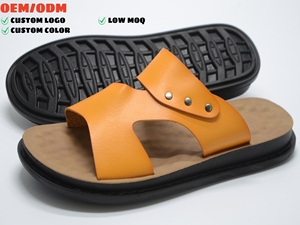 Chaussons plats d'été pour hommes, <span class=keywords><strong>belle</strong></span> qualité, bonne tenue, adaptés aux sports décontractés, mode, antidérapants, originaux, fabrication artisanale - Product Image 1