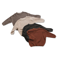 Pull pour bébé Pulls en tricot de coton biologique Épais pull Ted personnalisé et durable pour enfants
