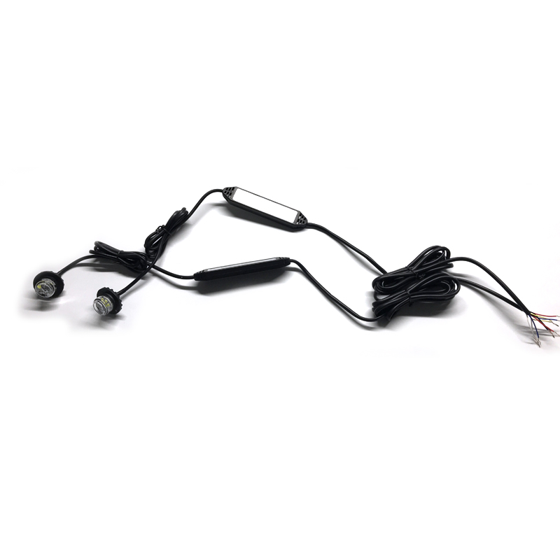 Curved lens mini led vehicle surface mount led hideaway strobe light