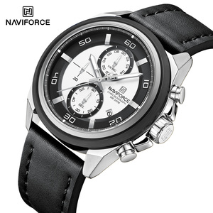 <span class=keywords><strong>Montre</strong></span> à Quartz <span class=keywords><strong>Naviforce</strong></span> NF8075 pour Homme Étanche Style Simple et Affaires Boîtier en Alliage Bracelet en Cuir <span class=keywords><strong>Prix</strong></span> de Gros Usine - Product Image 4