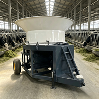 Broyeur rotatif de balles sur mesure, conception à traction, acier anticorrosion pour fermes d'élevage