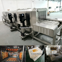 Machine de lavage automatique de caisses en plastique, laveuse haute pression pour cages à poulets, machine de nettoyage de paniers à volailles en SUS304, industrielle
