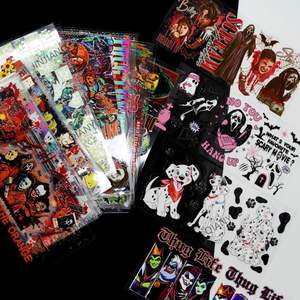 Top Gobelets <span class=keywords><strong>Halloween</strong></span> 16oz 24oz logo Gobelet UVDTF Wraps Autocollants d'impression par transfert d'eau lavables et imperméables - Product Image 2