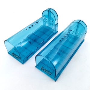 Couleur bleue chasse plastique pas de mise à mort souris en direct attraper des souris intelligentes sans cruauté Cage rongeurs pièges à souris pour intérieur et extérieur - Product Image 3