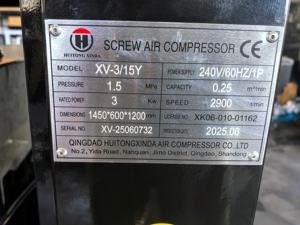 Compresor de Aire Lubricado Portátil <span class=keywords><strong>4</strong></span> en 1 Refrigerado por Aire HUITONG XINDA de 5.5-37kW 7.5/<span class=keywords><strong>10</strong></span>/15/20/30/50HP - Product Image 6