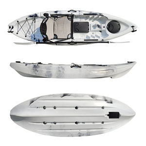 <span class=keywords><strong>Kayak</strong></span> de plástico HDPE para una sola persona de 10 pies con plataforma de asiento de aluminio, bote para pesca en Río, se puede equipar con buscador de peces - Product Image 5