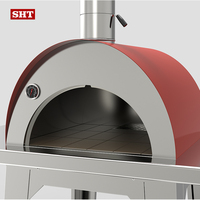 Four à Pizza artisanal en acier inoxydable, Grill ou Grill au bois, 32.5 pouces, pour l'extérieur ou l'intérieur