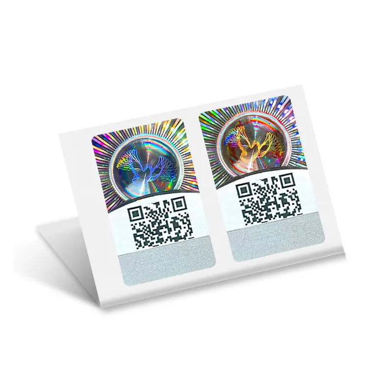 Etiqueta de holograma 3d DE SEGURIDAD láser personalizada, rollo de etiqueta de holograma de seguridad de autenticidad segura, impresión de su propio logotipo