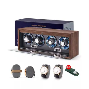 Brand Luxury Wood Watch Winder High-End 1 3 2 4 6 Slot Automatic Watches Box with Mabuchi Moto Watch Cabinet Clock Storage Box