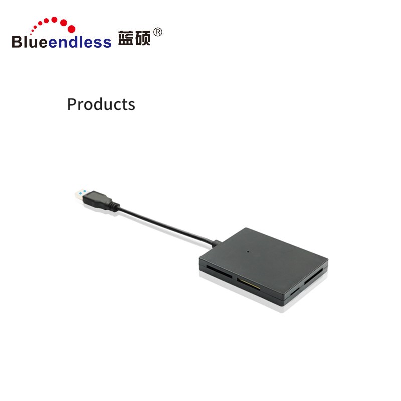 Оптовая продажа с фабрики Blueendless BS-C5U3A multi usb зарядное устройство чтения карт памяти, высокоскоростной USB 2,0 3,0 Multi смарт-карт считыватель штрих-кода с 5 слотов для карт