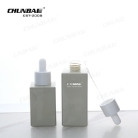 Flacon compte-gouttes en verre pour soins de la peau, 30 50 100 Ml