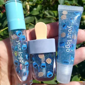 Label Grosir Penjual Pribadi Anak Perempuan Lucu Membuat Anda Sendiri Pelembab Dasar Lip Gloss Berkilau Kualitas Tinggi Lip Gloss