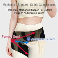 Ceinture de soutien post-liposuccion pour les hanches, sangle de compression pour la stabilisation osseuse de la hanche, enveloppement chauffant pour les cuisses pour la récupération après une chirurgie de la hanche