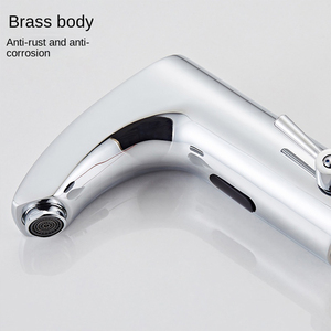 Robinet intelligent à économie <span class=keywords><strong>d</strong></span>'<span class=keywords><strong>eau</strong></span> automatique pour salle de bain, robinet tactile en laiton avec capteur - Product Image 6