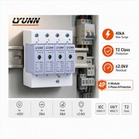 Parafoudre industriel triphasé CE T2 20KA-40KA 4P AC 385V/420V pour protection contre les surtensions