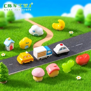 Nuovi prodotti Weij per il commercio transfrontaliero: decorazioni colorate e diverse per la casa, il giardino e il paesaggio fai-da-te, mini ornamenti da scrivania e per auto. - Product Image 2