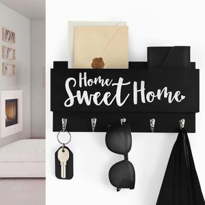 Correo y llavero Soporte organizador <span class=keywords><strong>de</strong></span> entrada decorativo para correa <span class=keywords><strong>de</strong></span> cuero <span class=keywords><strong>de</strong></span> perro ganchos gafas <span class=keywords><strong>de</strong></span> sol <span class=keywords><strong>monedero</strong></span> chaqueta - Product Image 4