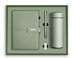 Coffret Cadeau de Luxe IStapromo pour Entreprises : Carnet A5 en Cuir PU, Stylo, Mug Isotherme et Clé USB - Product Image 1