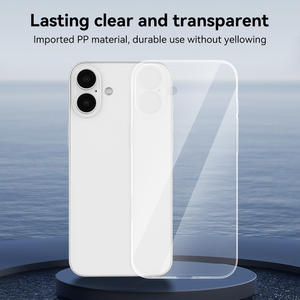 NOUVEAU pour <span class=keywords><strong>iPhone</strong></span> 16 Case Slim Clear 0.6MM Ultra Thin Hand Feel Phone Case Transparent Cover pour <span class=keywords><strong>iPhone</strong></span> 16 Pro Max Clear Case - Product Image 6