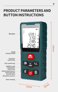 Khoảng cách mới nóng bán độ chính xác cao khoảng cách ngắn Laser Meter 60m laser công cụ đo lường Laser khoảng cách Meter - Product Image 5