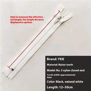 Per YKK n. 3 vera cerniera in Nylon per pantaloni copri trapunta abiti da lavoro-cerniera in plastica multiuso dal produttore - Product Image 4