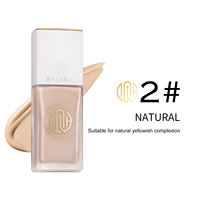 Fond de Teint Liquide Marque Blanche Imperméable Longue Tenue Logo Personnalisé Couvrance Totale Crème Légère Maquillage Vente en Gros Faible MOQ