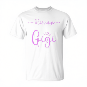 Camiseta para el Día de la Madre con la frase: Mis bendiciones favoritas me llaman Gigi, abuela - Product Image 2