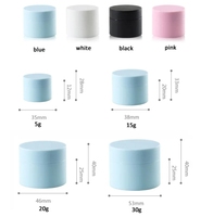 Vente en gros de pots cosmétiques en plastique à double couche 5ml/10ml/15ml/20ml/30ml/50ml/100g Récipients vides de marque privée pour poudre libre