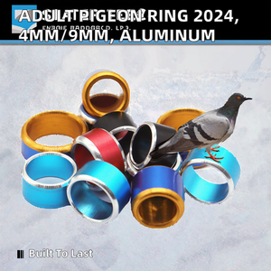 GESHIFENG <span class=keywords><strong>GSF</strong></span>-ABR-SC 1212-6S Ecologisch verantwoorde volwassen duivenring 2024 Nieuwe stijl 4mm 9mm Aluminium metalen gesloten <span class=keywords><strong>ring</strong></span> voor wedstrijduiven - Product Image 2