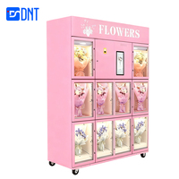 Máquina Expendedora de Flores Inteligente OEM/ODM con 10 Compartimentos Grandes, Refrigeración por Compresor, Pantalla Táctil de 15.6 Pulgadas, SDK, Autoservicio 24 Horas