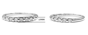 KOK Haute Qualité Designer Empilable Tendance De La Mariée 18K Or Blanc Massif Réel Diamant Bagues De Fiançailles De Mariage Pour Les Femmes - Product Image 2