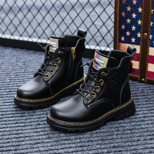 Bottes courtes d'hiver en cuir de haute qualité pour filles, bottes souples pour enfants avec fermeture éclair, antidérapantes et confortables, vente en gros - Product Image 5