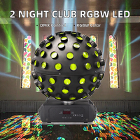 Projecteur de scène à LED RGBW matriciel 12W à commande DMX512, effet laser, corps en PC, indice de protection IP33, direct usine, pour club et discothèque