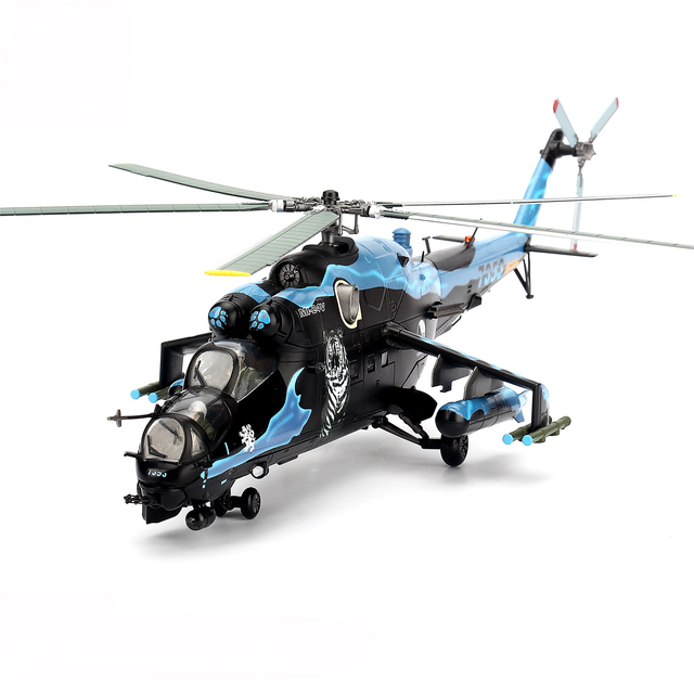 1: 48 Polish Air Force Mi-24V Mi-24 Deer Armed Helicopter NATO Tiger Club 2005 Alloy Die Casting Collection Model