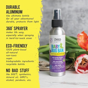 Spray Répulsif Anti-Moustiques et Insectes 100% Naturel Marque Blanche, Sûr pour Bébé, avec Emballage Personnalisé, Vente en Gros <span class=keywords><strong>Essentielle</strong></span> - Product Image 2