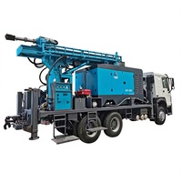 Nouvelle machine de forage de puits d'eau de 300 m montée sur camion, alimentée au diesel, diamètre de forage de 105-325 mm