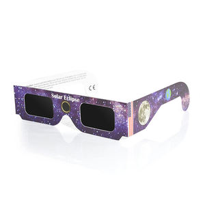 Gafas de Eclipse Solar de Cartón con Impresión OEM Personalizada, Certificadas por CE e ISO, para Ver <span class=keywords><strong>el</strong></span> <span class=keywords><strong>Sol</strong></span> Directamente - Product Image 2